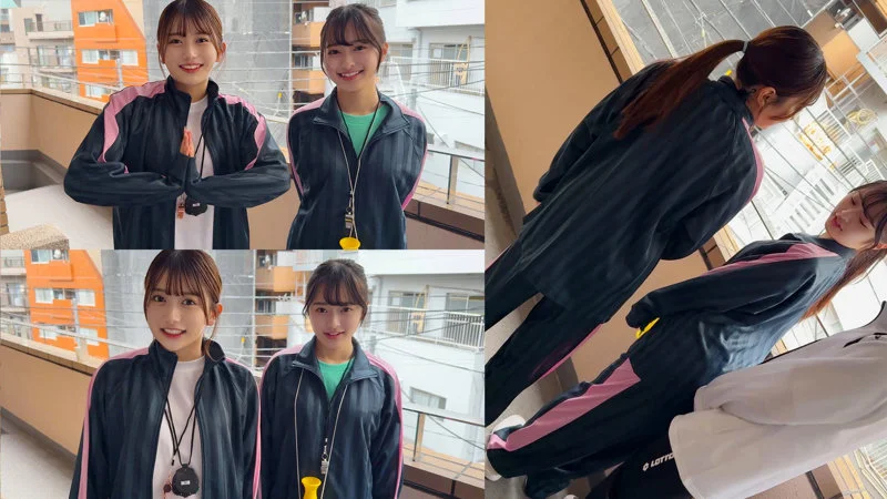 smub132 かりんちゃん＆かほちゃん 北岡果林＆花守夏歩 サッカー部女子マネ室内自主トレ